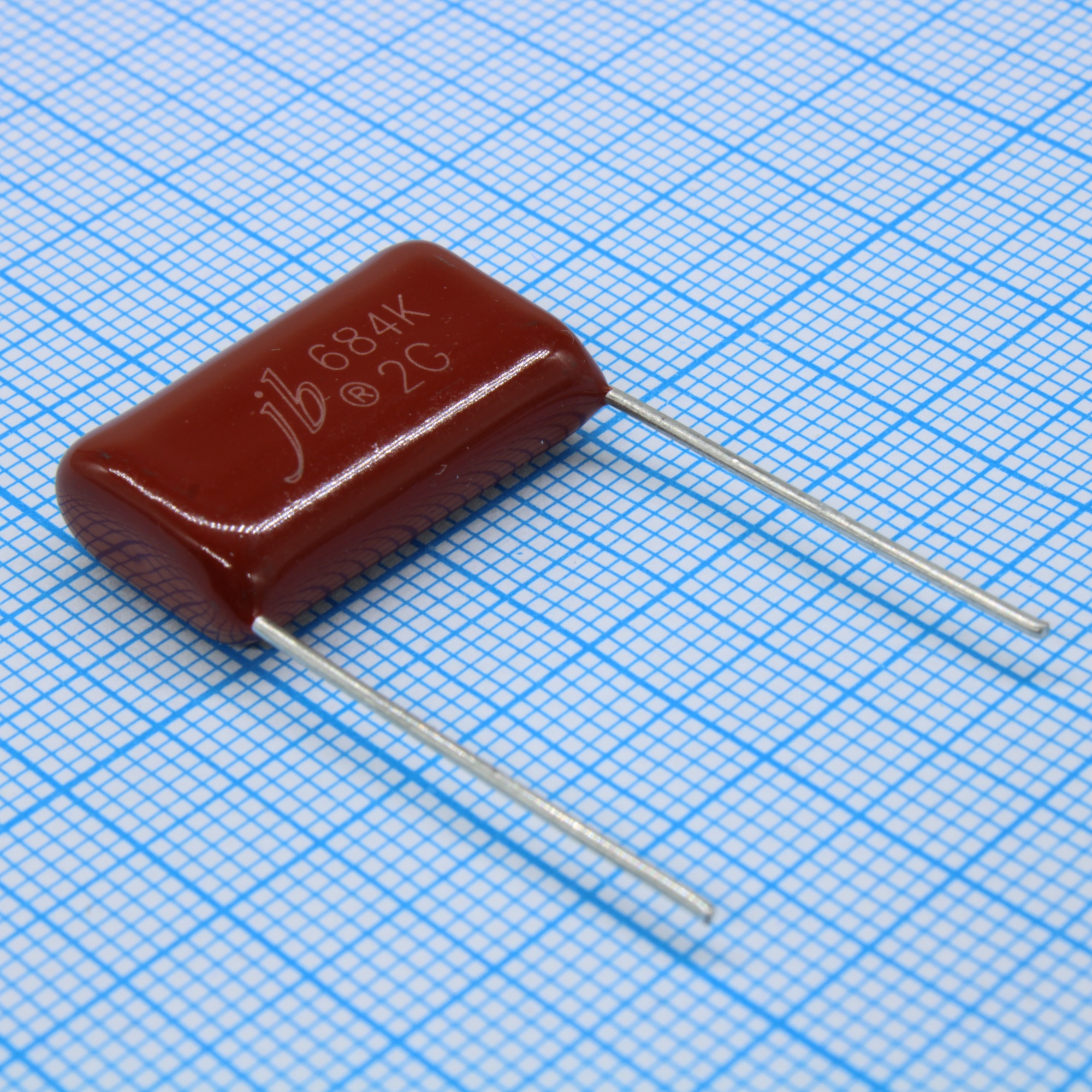 JFB02G684K200000B - Конденсатор полиэтилентерефталатный 400В 0.68мкФ ±10% шаг 20мм