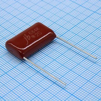 JFB02G684K200000B - Конденсатор полиэтилентерефталатный 400В 0.68мкФ ±10% шаг 20мм