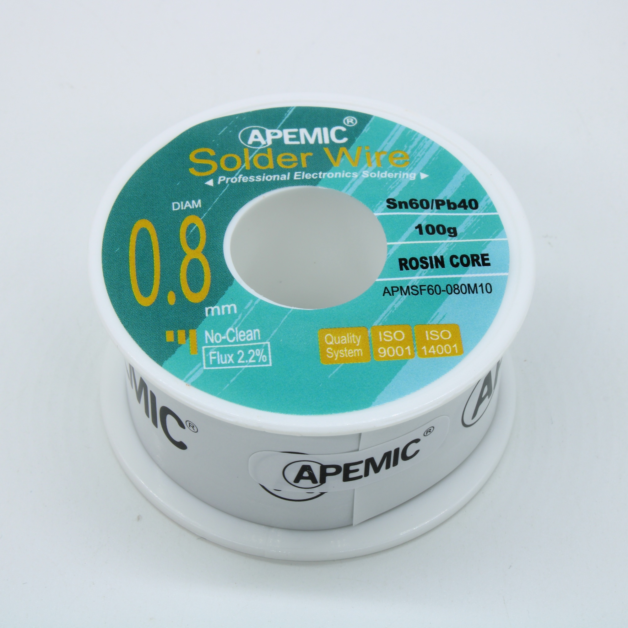 Припой Sn60Pb40 ROL0 0.8мм 100гр - Припой трубчатый оловянно-свинцовый ПОС61 0.8мм 100гр., с флюсом 2.2%