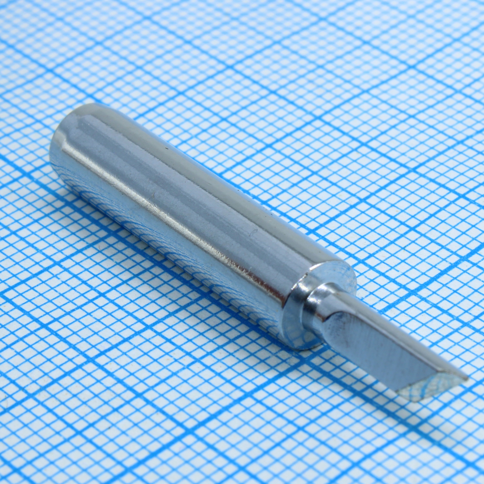 T900-SK - Жало для паяльной станции ST80/AT937/AT989/AT989D/ST8802/AT8502D скошенный под 45° резец 3.3мм толщиной 2мм