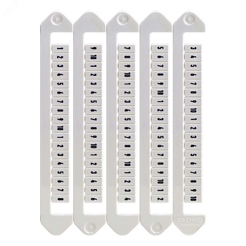 Маркировка для клемм, ширина 5 мм, от 31 до 40, горизонтальная ориентация NUTB-5-31-40H