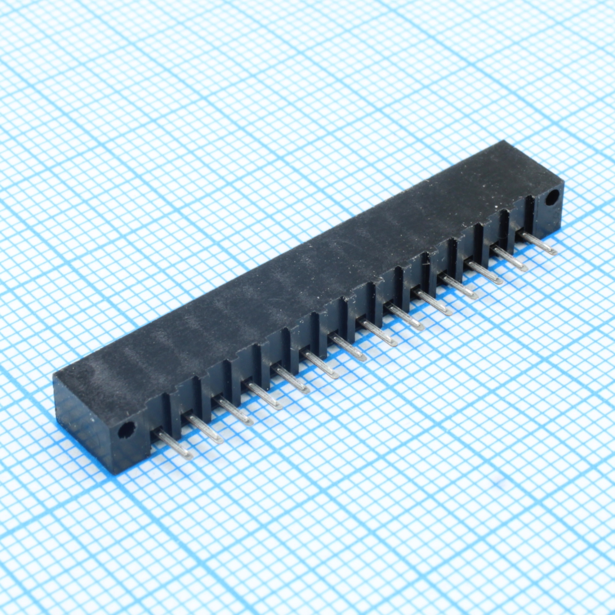 DS1020-14ST1D - FPC разъем для шлейфа на плату прямой 14pin, шаг 2.54мм