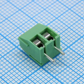 GT350-3.5-02P-14-00 - Винтовой клеммный блок с защитой провода, 2 контакта. Серия GT350-3.5