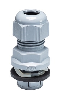 Кабельввод PT20 PA 9 6,0-12,0 - Кабельный ввод, 15,9 мм, snap-In, диапазон обслуживаемых кабелей 6-12 мм, IP68, пластик, RAL 7001 светло-серый