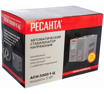 Стабилизатор напряжения АСН-5000/1-Ц 1ф 5кВт IP20 релейный 63/6/6