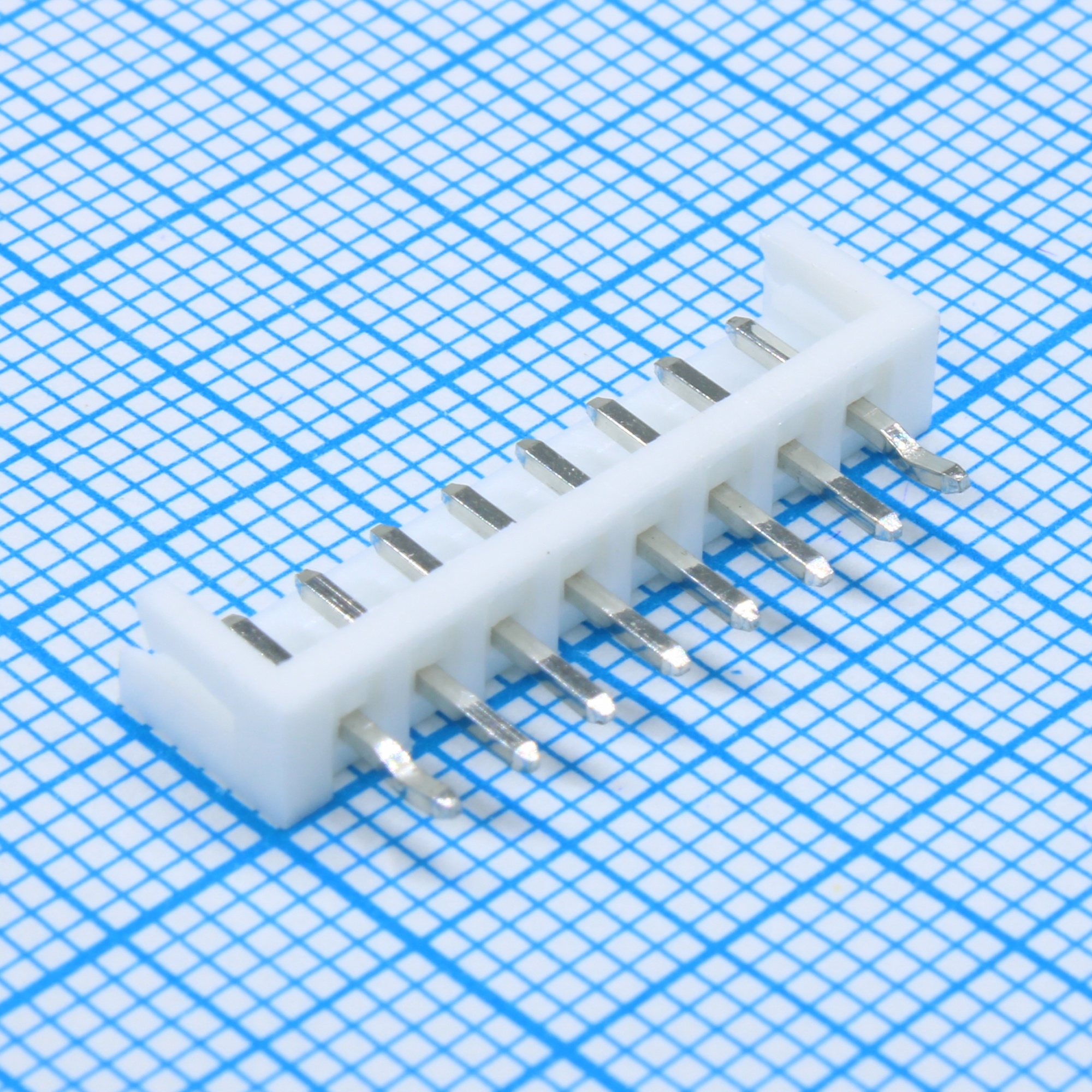 DS1069-01-8MVW6 - Разъем штыревой однорядный на плату вилка 8 контактов шаг 2.5мм