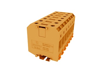 Проходная клемма TU50-2-OG - Проходная клемма, тип фиксации провода: винтовой, номинальное сечение: 50 мм кв., 150A, 1000V, ширина: 20,4 мм, цвет: оранжевый, тип монтажа: DIN 35