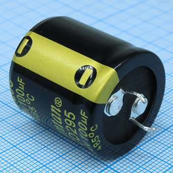 TS13DQ2G101MSB0D0R - Конденсатор алюминиевый электролитический 400В 100мкФ ±20% 25*25 P:10мм защелкиваемые выводы 700мА 5000час 85°С