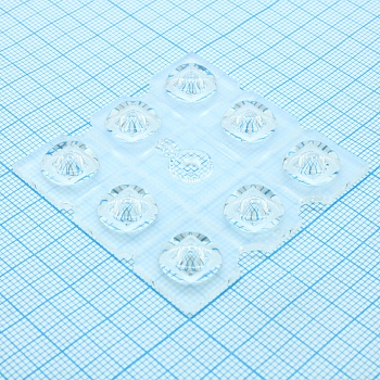 C15481_STRADELLA-8-VSM - Групповая квадратная линза с широким углом, 50х50мм для 8 LED размером до 5050