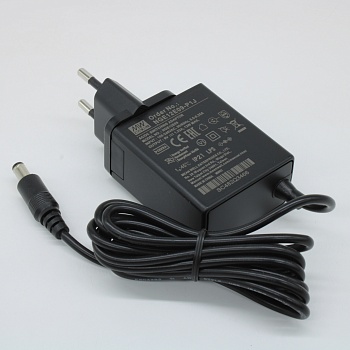 NGE12E09-P1J - AC-DC, 12Вт, сетевой адаптер, выход 9В/1.33А, вход 80...264В AC, 47...63 Гц, изоляция 4000B DC, 2xMOPP, 48x28*x55мм, -30...+70C, евровилка, выходной разъем 11мм, диам. 5.5х2.1мм