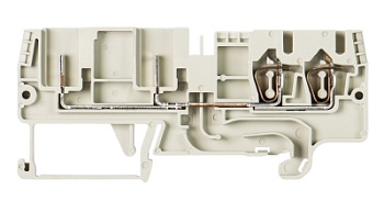 Клемма сдв. WKFN 2,5 2P/2F plug-in - Сдвоенная клемма для подключения разъема, тип фиксации провода: пружинный, номинальное сечение: 2,5 мм кв., 32A, 500V, ширина: 5 мм, цвет: желто-зеленый, тип монтажа: DIN 35
