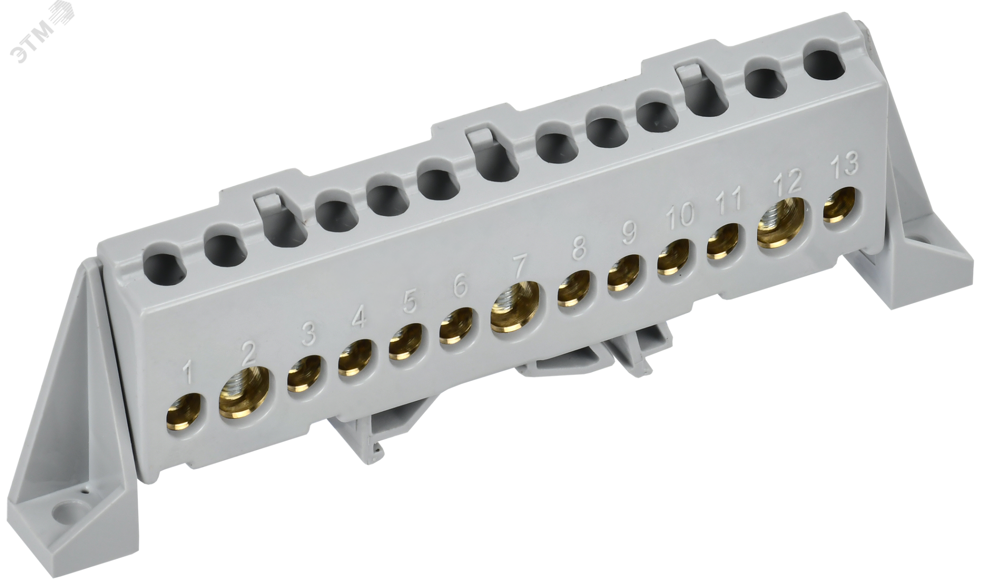 TEKFOR Шина L фаза в комбинированном DIN-изоляторе Стойка 8х12-13-Ср IEK TF-NN20-13-DP-K03