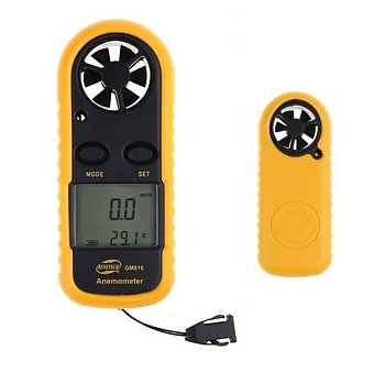 Анемометр GM-816 - Прибор для измерения скорости воздушного потока и температуры.