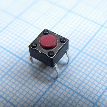 DTS-61R-V - Кнопка тактильная 6х6 h=4.3мм  2.6N