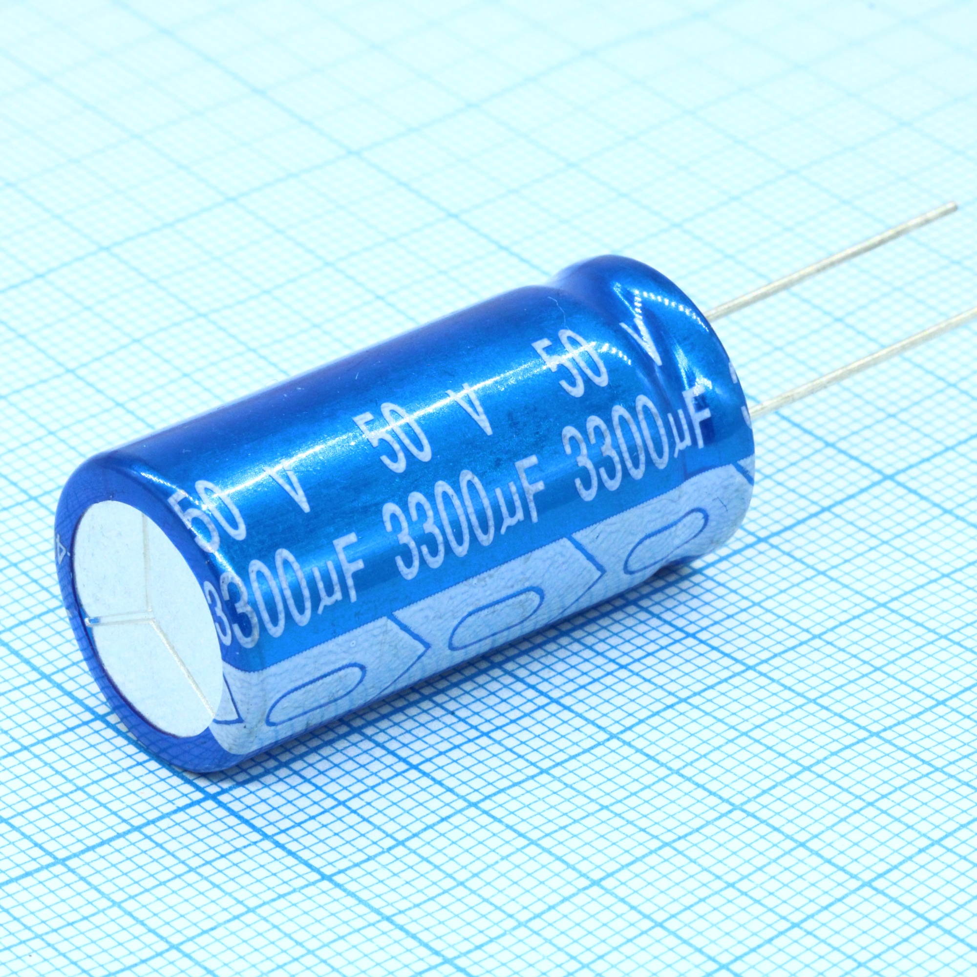 JRB1H332M07501800350000B - Конденсатор электролитический алюминиевый 3300мкФ 50В ±20% (18х35)мм радиальный, шаг 7.5мм 2000час 105°C россыпь