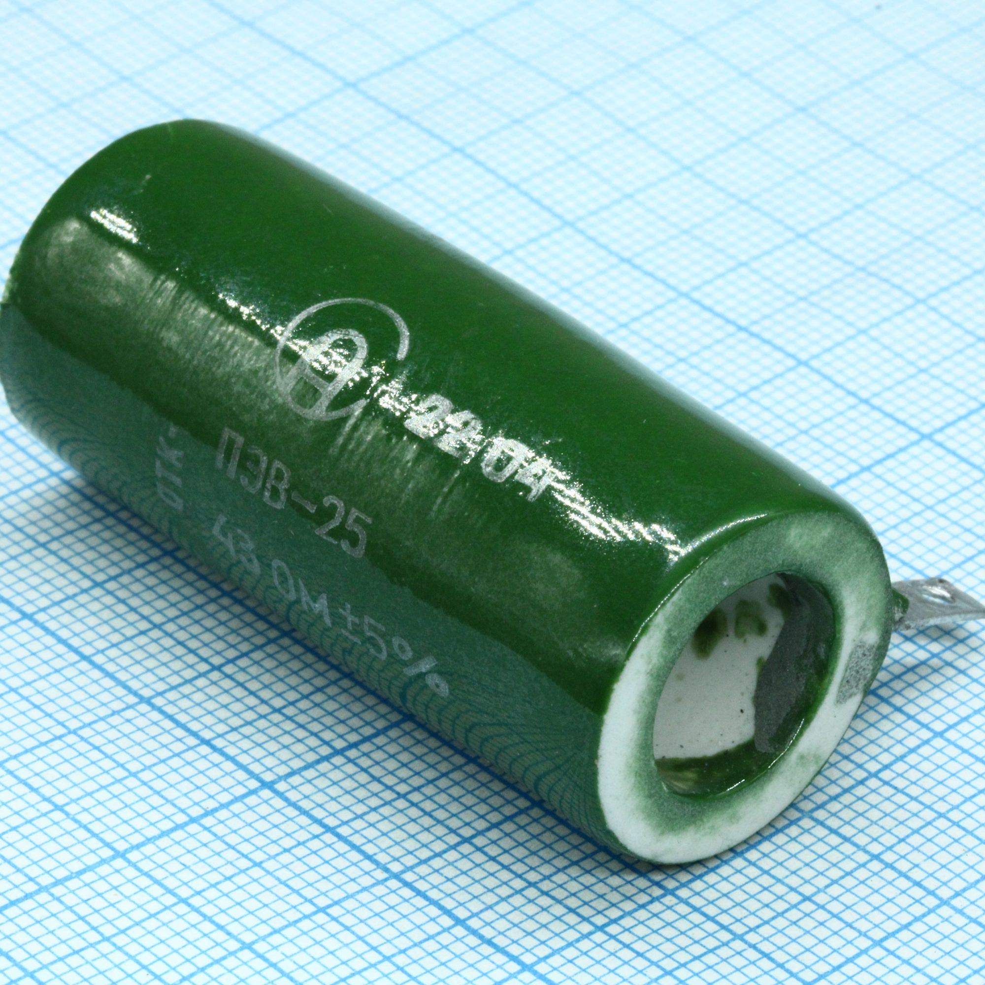 ПЭВ-25     43 + 5% - Проволочный постоянный резистор 43Ом 25Вт ±5%