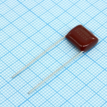 TS02002G222KSB0D0R - Конденсатор металлоплёночный полиэтилентерефталатный 2200пФ 400В ±10% (13х6х9мм) шаг выводов 10мм 85°С