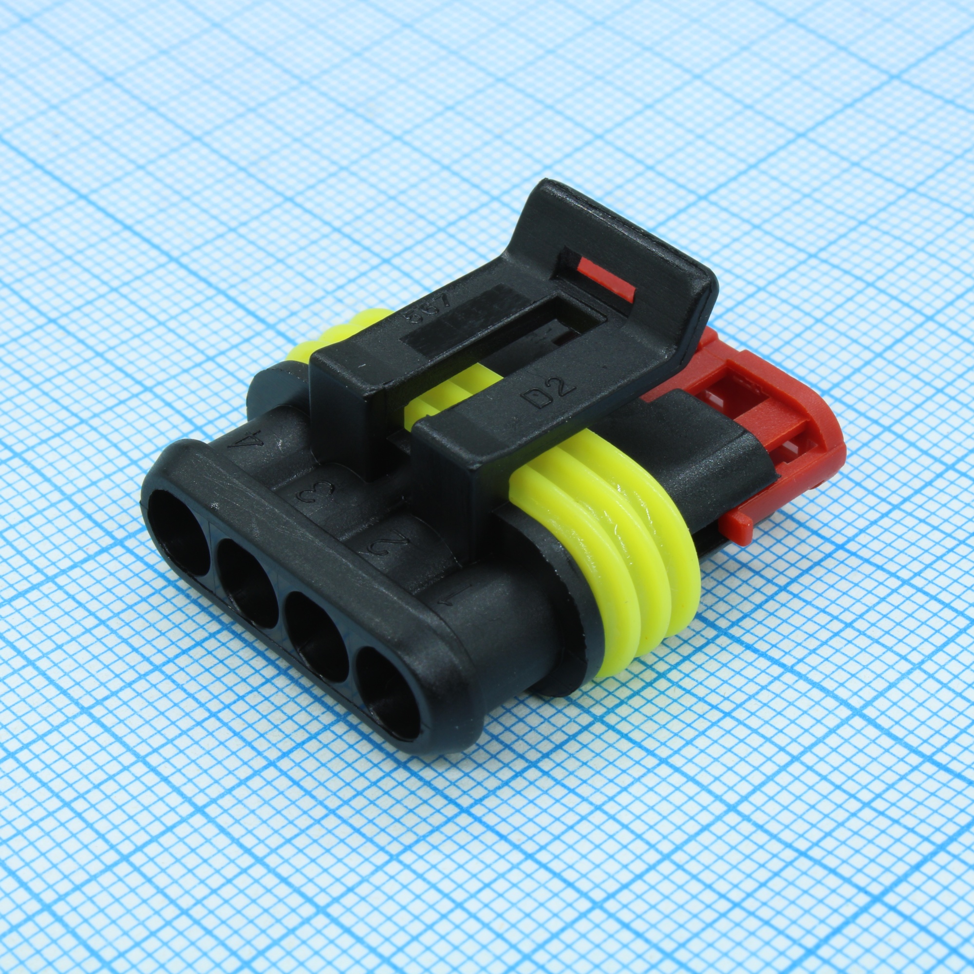 CKK7041-1.5-21 - Корпус разъема, серия 1.5, розетка, 4 контакта, шаг-6мм Operating Voltage 24V