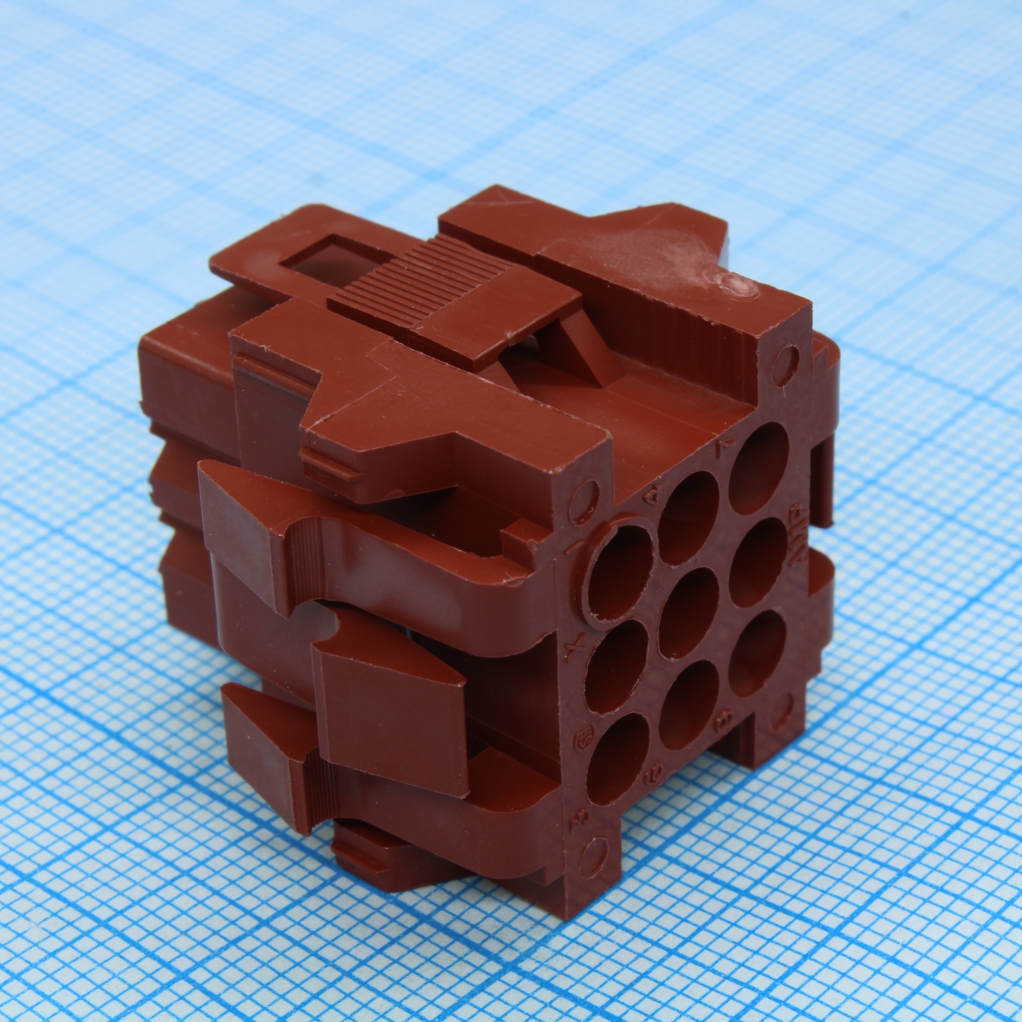 207439-1 - Соединитель прямоугольный 9 контактов шаг 5мм монтаж на кабель