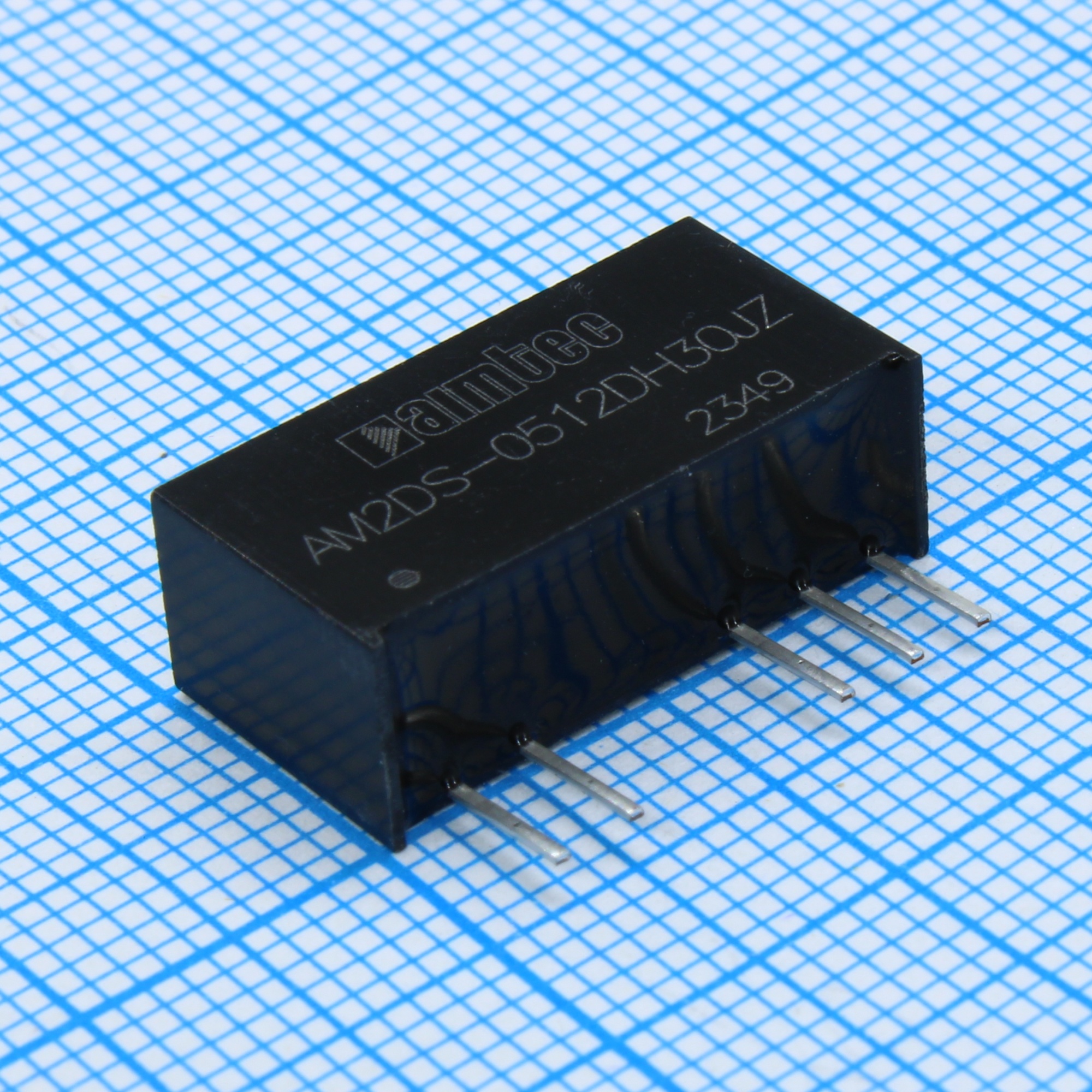 AM2DS-0512DH30JZ - DC/DC, 2Вт, вход 4.5…5.5В, выход ±12В/±0.008…0.083А, изоляция 3000В DC, КПД 85%, максимальная емкостная нагрузка не более ±220мкФ, SIP7, 19.65x7.05x10.16мм, -40…105°C, пластик