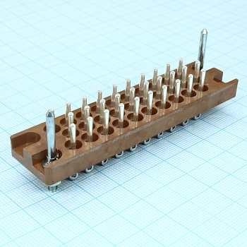 РП10-30 Л-О вилка - Соединитель  низкочастотный, прямоугольный, внутреннего монтажа