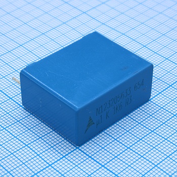 B32654A1104K - Конденсатор металлоплёночный полипропиленовый 0.1мкФ 1600В ±10% (31.5х14х24.5мм) радиальный высокотемпературный 27.5мм 110°С автомобильного применения россыпь