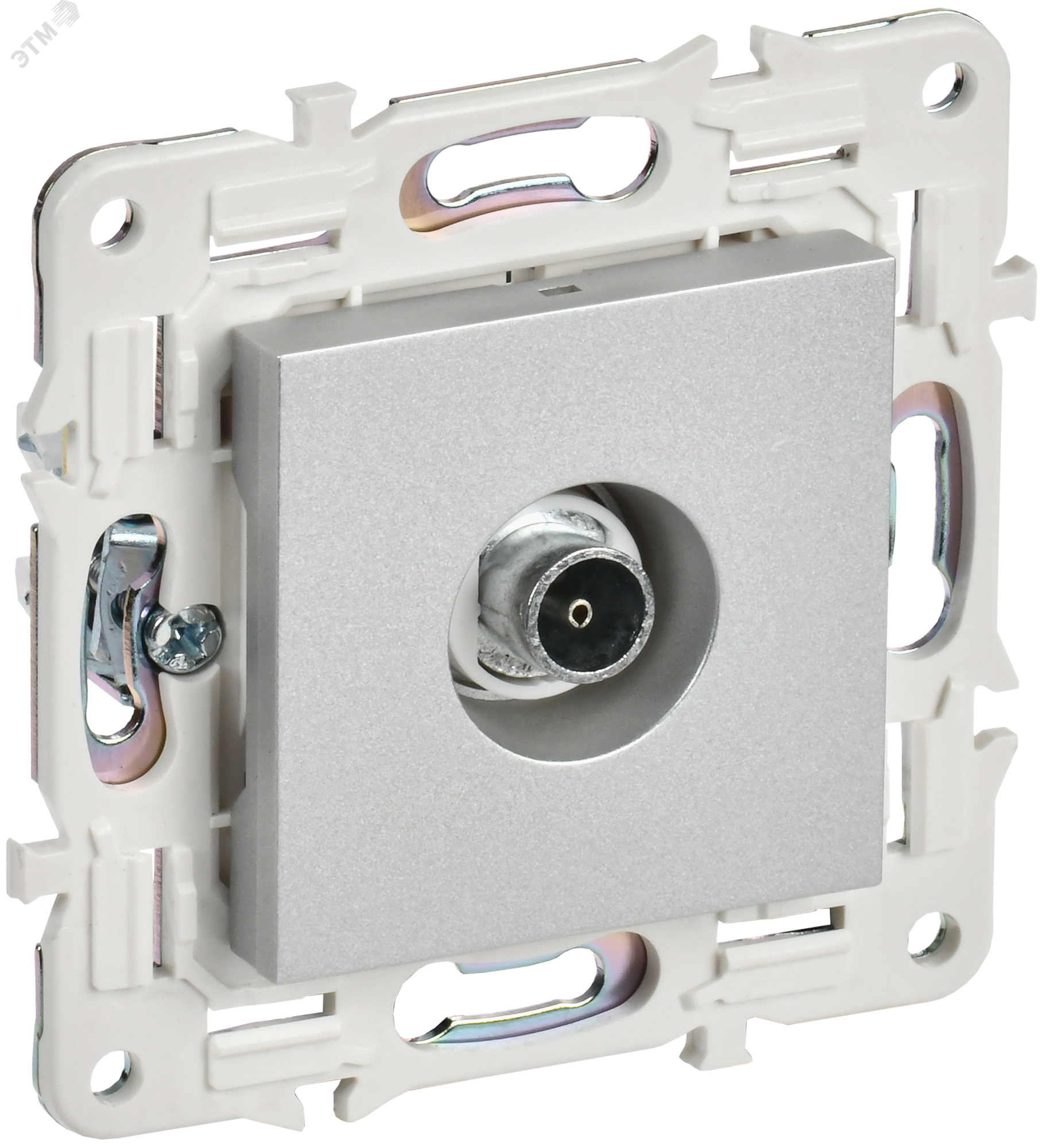 SKANDY Розетка TV оконечная SK-A12S серебряный IEK SK-A10-O-K23