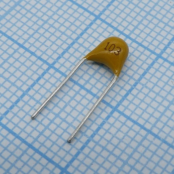 TS170R1H103J8BNB0R - Конденсатор керамический многослойный 0.01мкФ 50В NPO ±5% радиальный 5.08мм 125°C россыпь