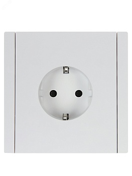 Розетка СП FORTE&PIANO FP215 16А с заземл. защ. шторки винт. крепл. бел. IEK FP-R14-16-K01