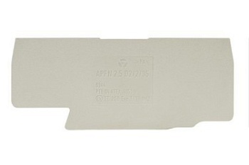 Крышка бок. APFN 2,5 D2/2 - Крышка боковая, для клемм WKFN 2,5 D2/2..., цвет: серый