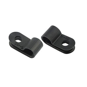 Скоба кабельная под винт 5мм черн. (уп.50шт) 07-4405-1