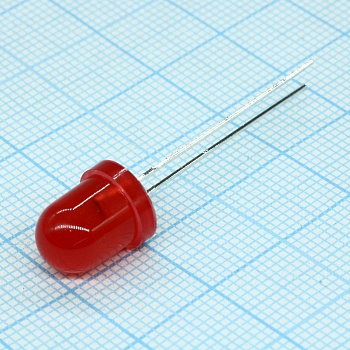 LFI3960-PF - Светодиод 8мм мигающий/красный/630нм/8-14мкд/60°/2.4Гц/3-12в