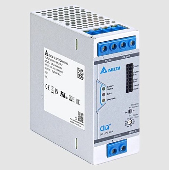 DRU-24V40AMN - UPS модуль, 24VDC / 40A, 960W; для компенсации провалов напряжения, 3,4 - 100Ah, номинальное напряжение аккумулятора: 24VDC (2 х 12 VDC), габариты (мм): 124x38x117 мм, вес 0,53 кг, монтаж: на DIN рейку