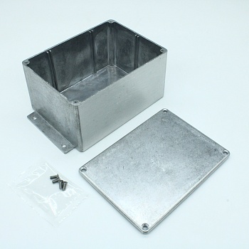 B029MF - Алюминиевый корпус с фланцами. некрашеный