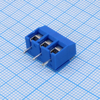 GT126-5.0-03P-12-00 - Винтовой клеммный блок c рельефной обоймой, 3 контакта. Серия GT126-5.0