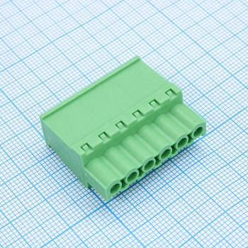 2EGTKA-5.08-06P-14-100 - Разъемный клеммный блок 6 контактов шаг 5.08мм