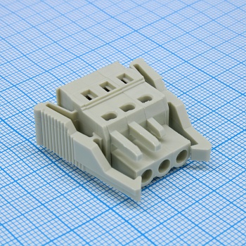 8EDGKG-5.0-03P-11-1001A(H) - Разъемный клеммный блок серия 8EDGKG шаг 5.0мм 03 контакт(-ов)