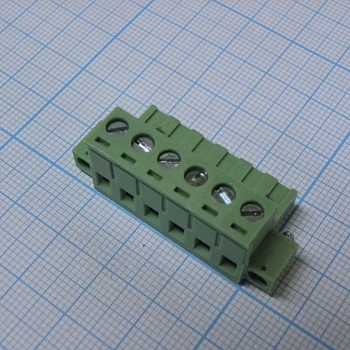 2EDGKM-5.08-06P-14-00A(H) - Разъемный клеммный блок, 6 контактов. Серия 2EDGKM-5.08