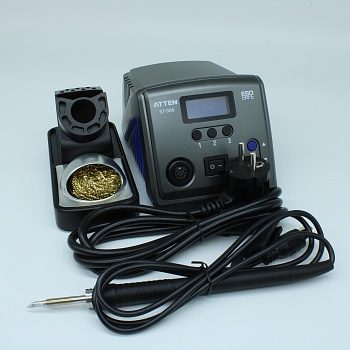 ST-909 - Паяльная станция 90Вт, 3 группы температур быстрого доступа, диапазон температур от 200°С до 500°С, микропроцессорное управление