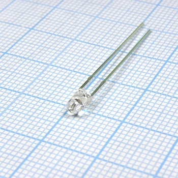 L-7104GC - Светодиод 3мм/зеленый/568нм/18-60мкд/прозрачный/34°