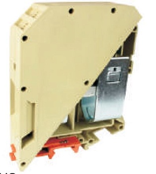 Проходная клемма USK-240 - Проходная клемма, тип фиксации провода: винтовой, номинальное сечение: 240 мм кв., 415A, 1000V, ширина: 36 мм, цвет: бежевый, тип монтажа: DIN 35