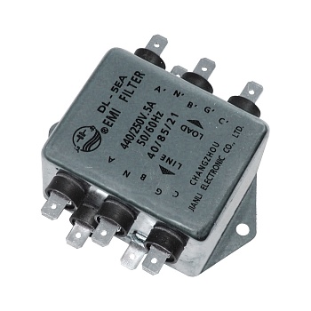 DL-5EA - Трехфазный сетевой фильтр 3х5А 250В