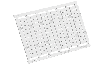 Маркировка  TMBWT6.2-60 - Кассета с маркировочными шильдиками для клемм TU/TP/TC, сечением 4 мм кв., 60 шильдиков, чистая, цвет белый