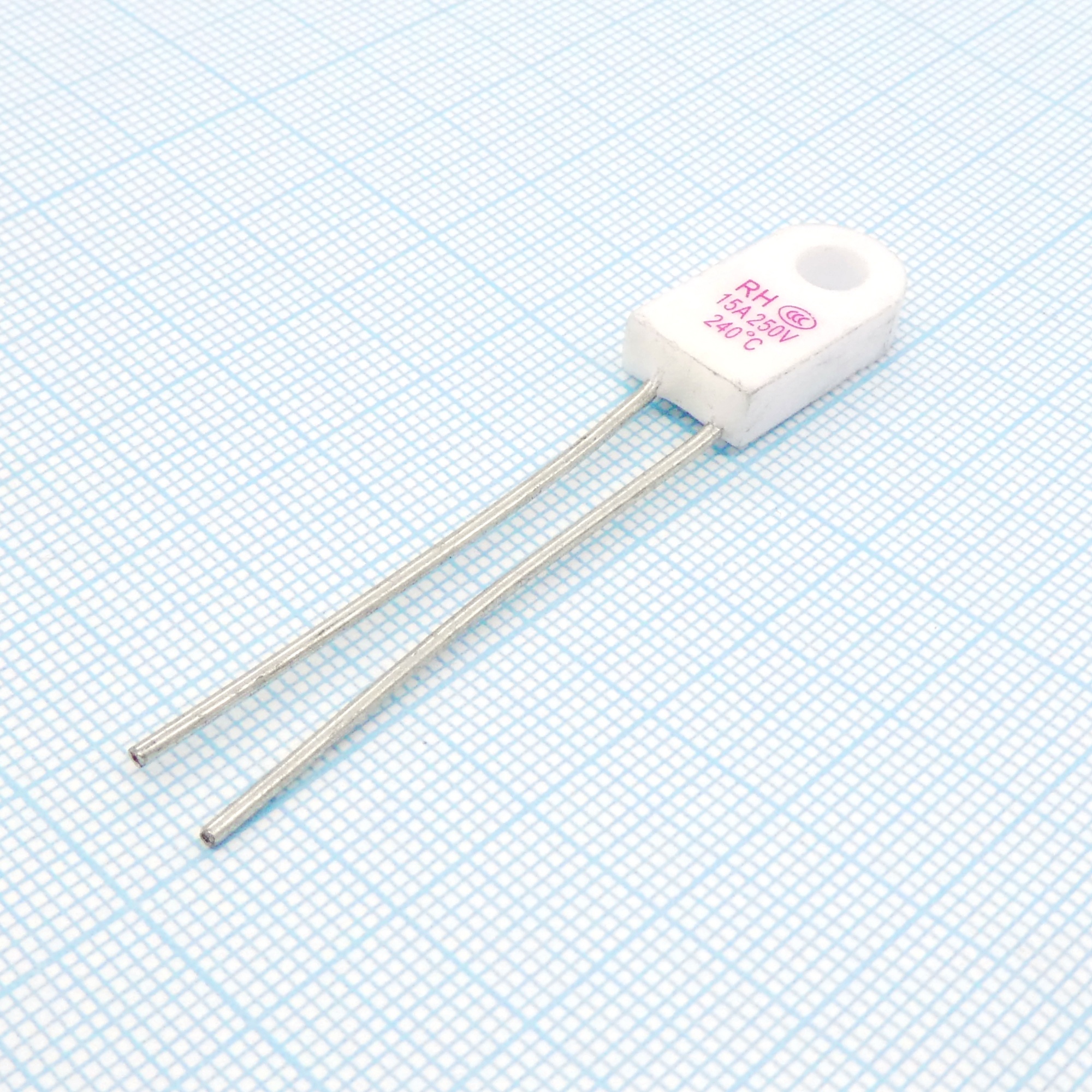 Therm.Fuse RH240 (15A) - термопредохранитель керамический "подкова", 240°C 15A