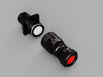 Соединитель LT-PS-S-50/10E - Соединитель взрывозащищенный, сигнальный, тип соединения: кабель-аппарат, 10 полюсов, напряжение: 50V DC, IP66, 1 Ex db e IIC T6 Gb / Ex tb IIIC Ta80oC Db, материал корпуса: металл