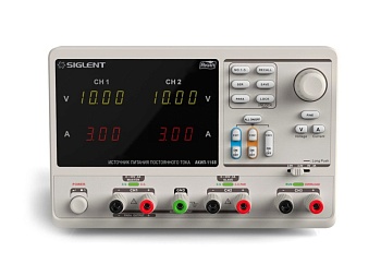 АКИП-1168 - Источник питания постоянного тока 204.8Вт, 1 канал 0-32В/3.2А, 2 канал 0-32В/3.2А, 3 канал 0-5В/3.2А, дискретность  10мВ/ 10мА