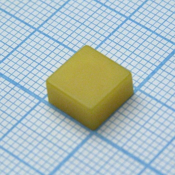 Колпачок A27 желтый - Толкатель кнопочный