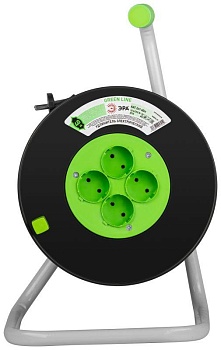 Удлинитель на пластик. катушке 4х40м без заземл. KAT-2x1-40m Greenline ПВС 2х1 Эра Б0065087