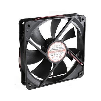 EC12025H12SA - Вентилятор 12В, 120х120х25мм, 162.49 м3/час, 43.6dB, подшипник скольжения, 2600 об/мин