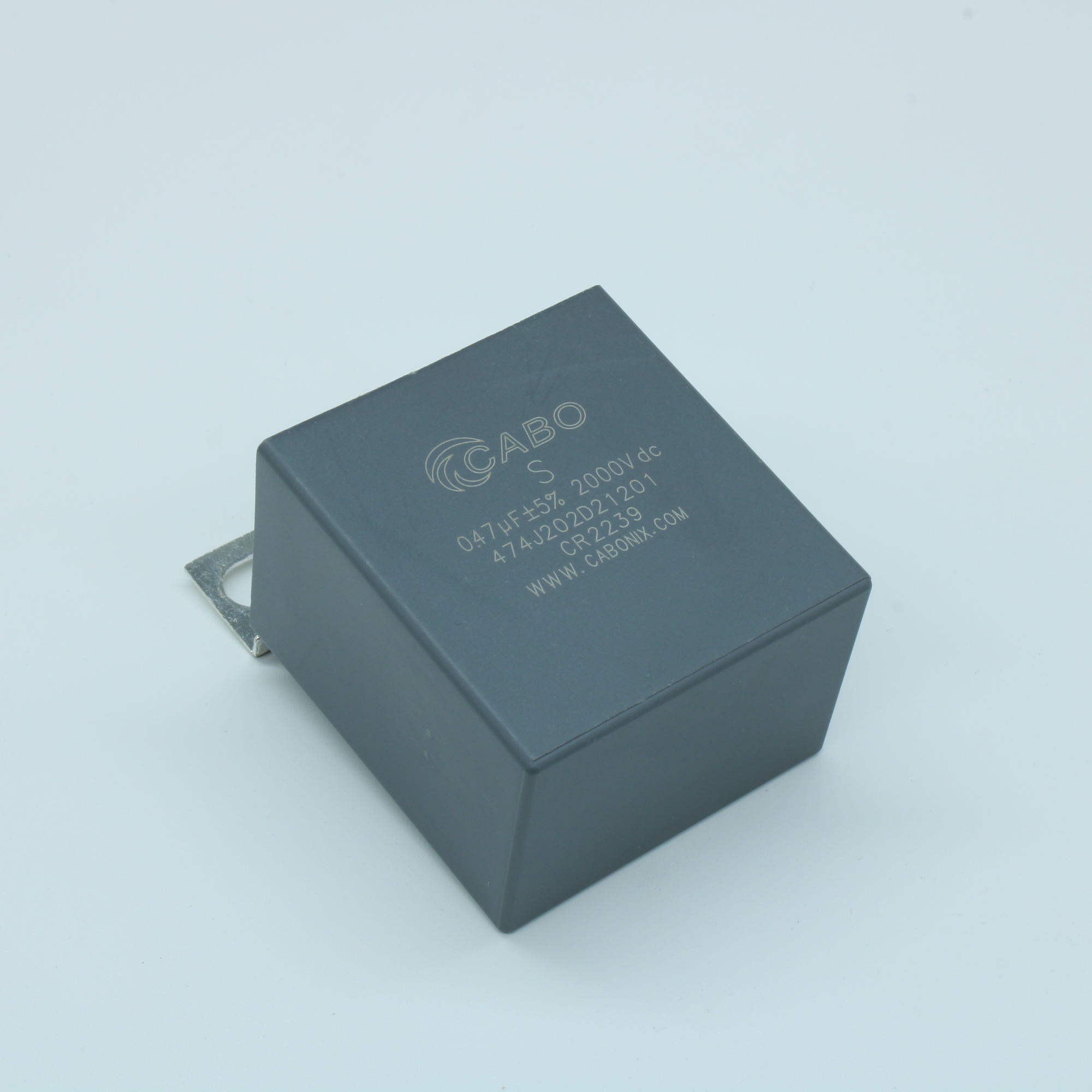 474K202D21201 - Конденсатор металлоплёночный полипропиленовый снабберный 0.47 мкФ ±10% 2000 В dc, 25 А, размер 42 мм * 30 мм * 45 мм